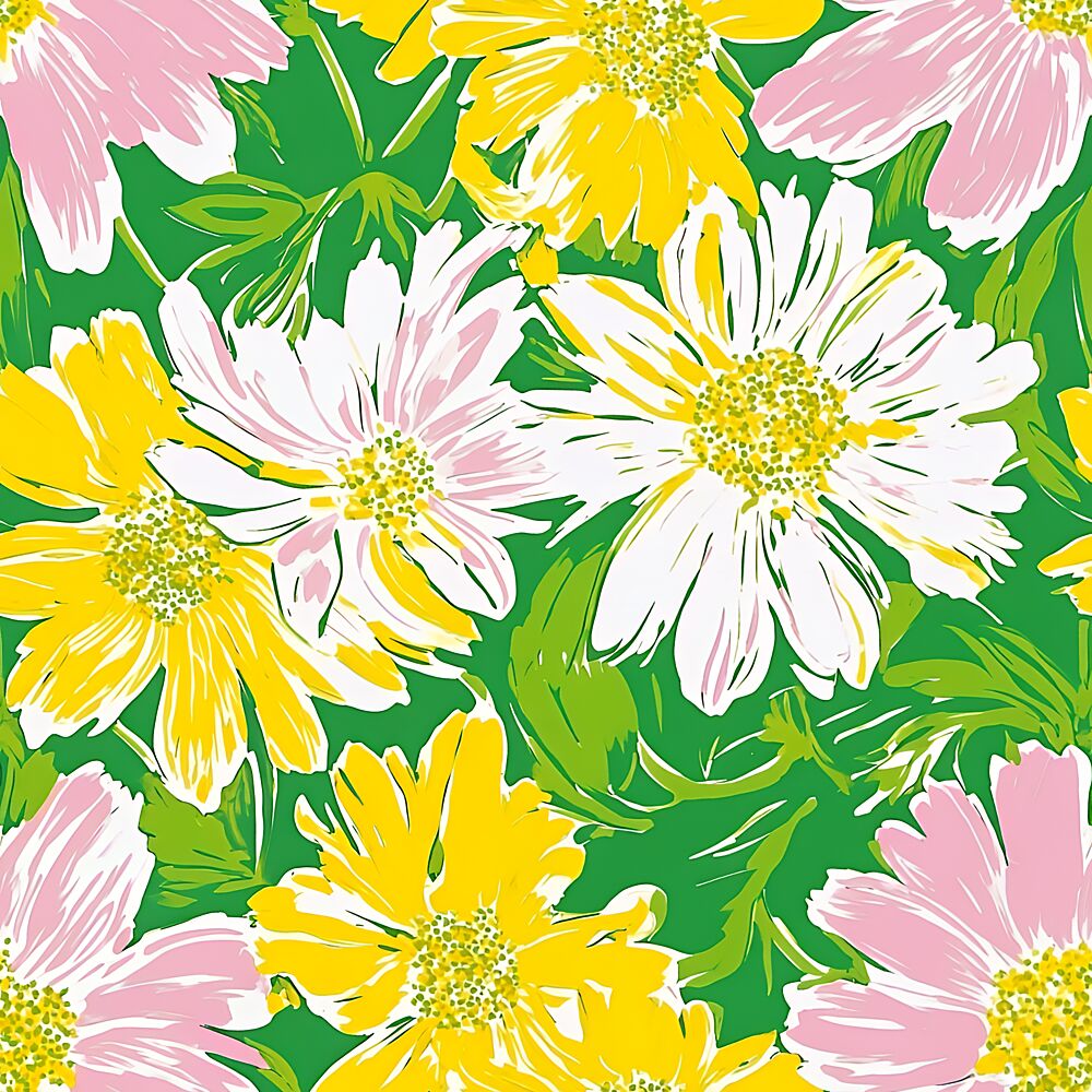 Vibrant Floral Pattern art print by Sergio Garcia Avila for $57.95 CAD