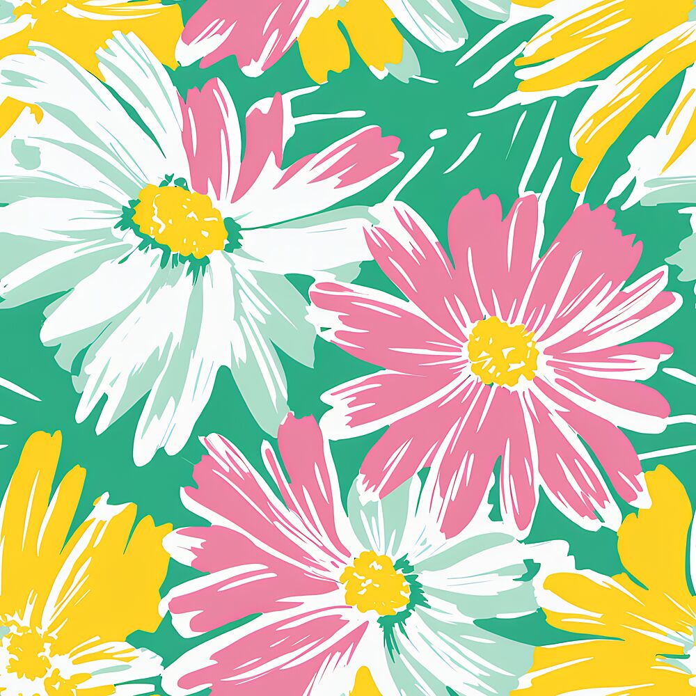 Vibrant Daisy Blooms art print by Sergio Garcia Avila for $57.95 CAD