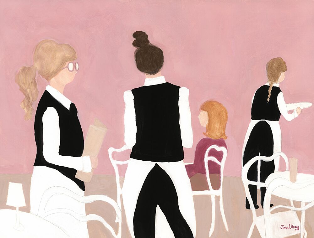 Cafe Waitresses art print by Janel Bragg for $57.95 CAD