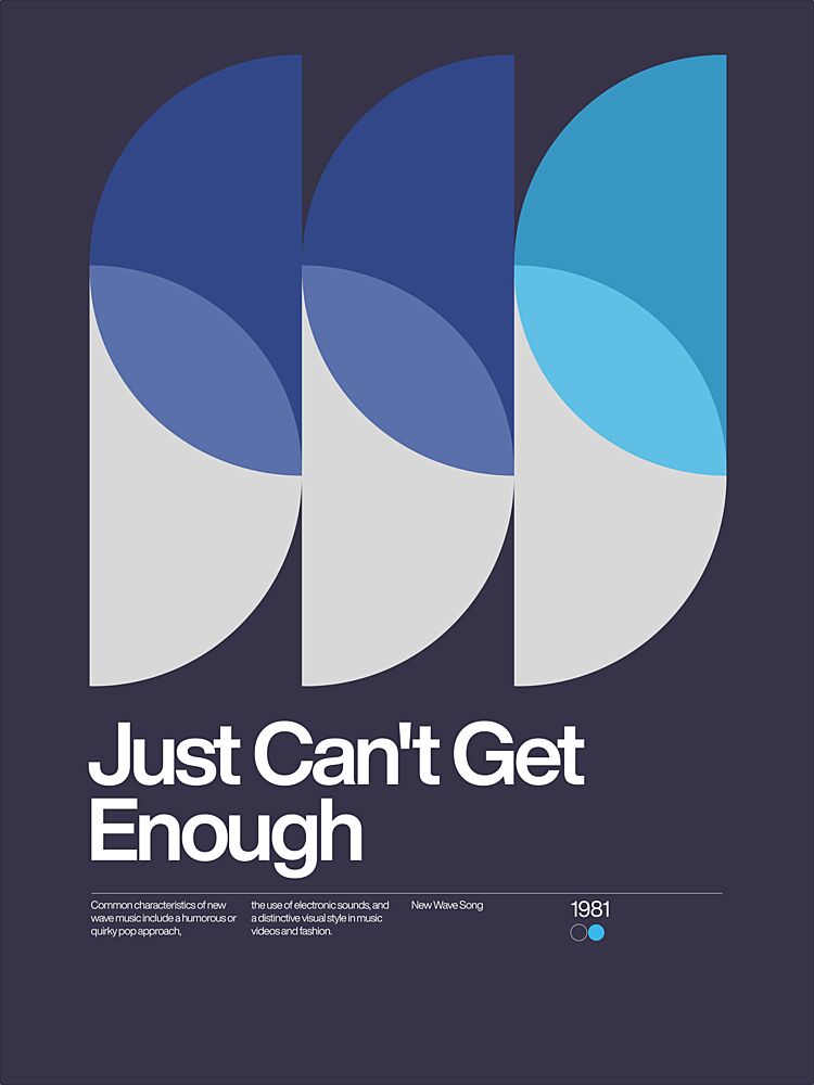Eighties New Wave Graphic art print by David Vineis for $57.95 CAD