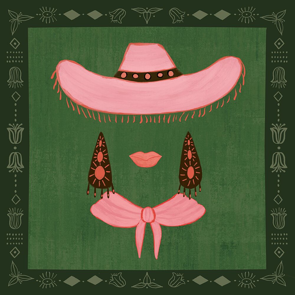 Pink Cowgirl Chic art print by Aliya Putrus for $57.95 CAD