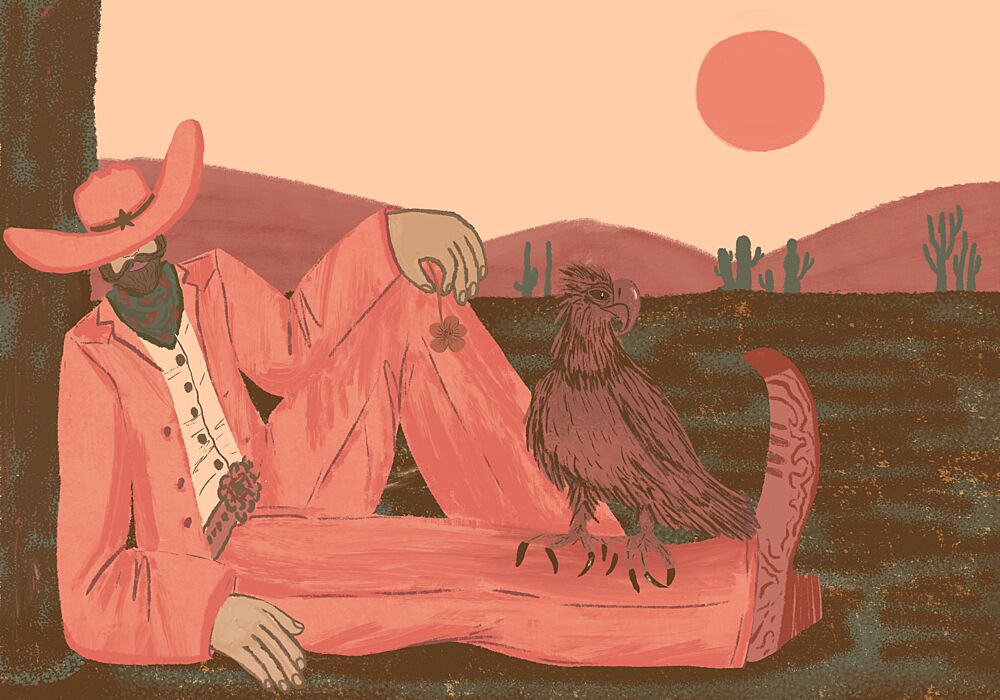 Cowboys Desert Companion art print by Aliya Putrus for $57.95 CAD