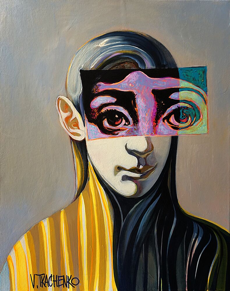 Enigmatic Fragmented Gaze art print by Victor Tkachenko for $57.95 CAD