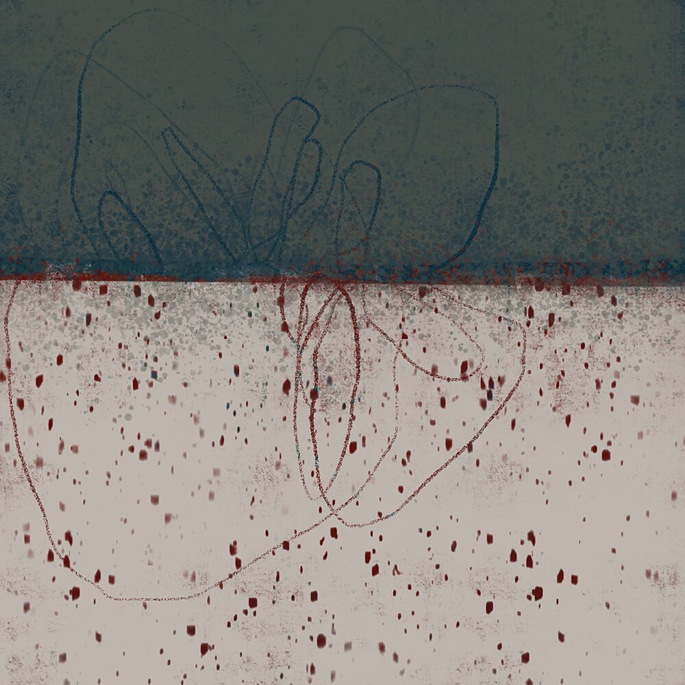 Textured Abstract Color Block art print by Mansi Saxena for $57.95 CAD