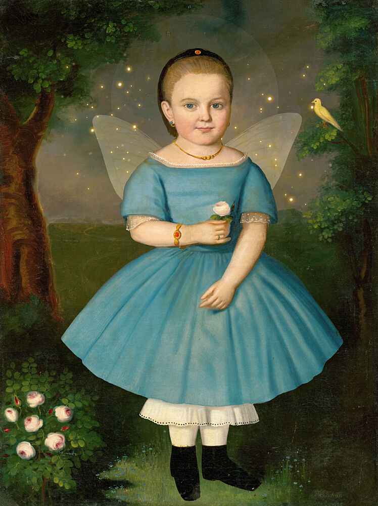 Vintage Fairy Portrait art print by Marja van den Hurk for $57.95 CAD