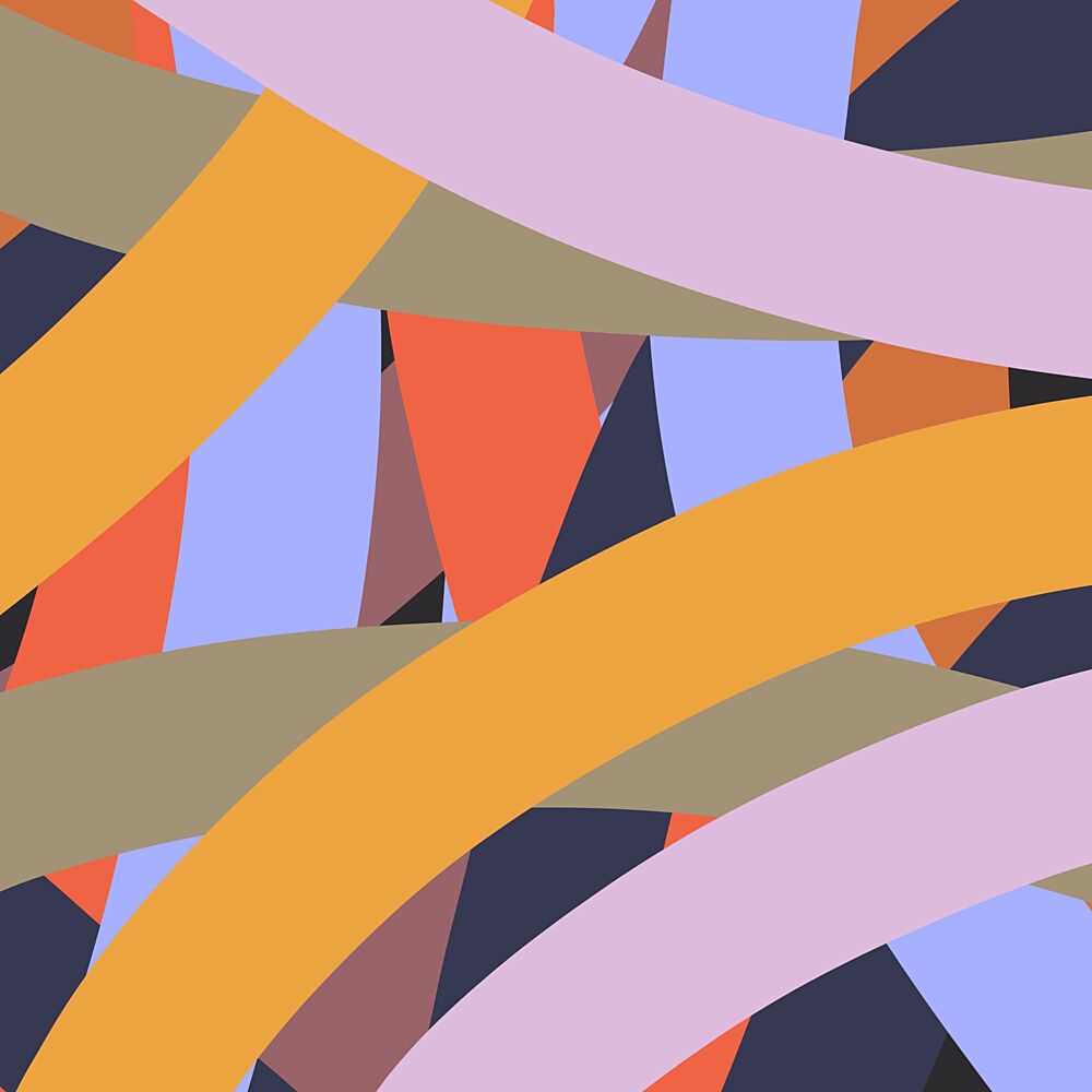 Colorful Geometric Shapes art print by Keva Epale for $57.95 CAD