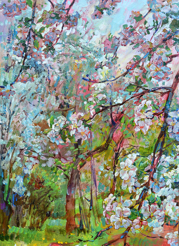 Vibrant Spring Blossoms art print by Andrii Kutsachenko for $57.95 CAD