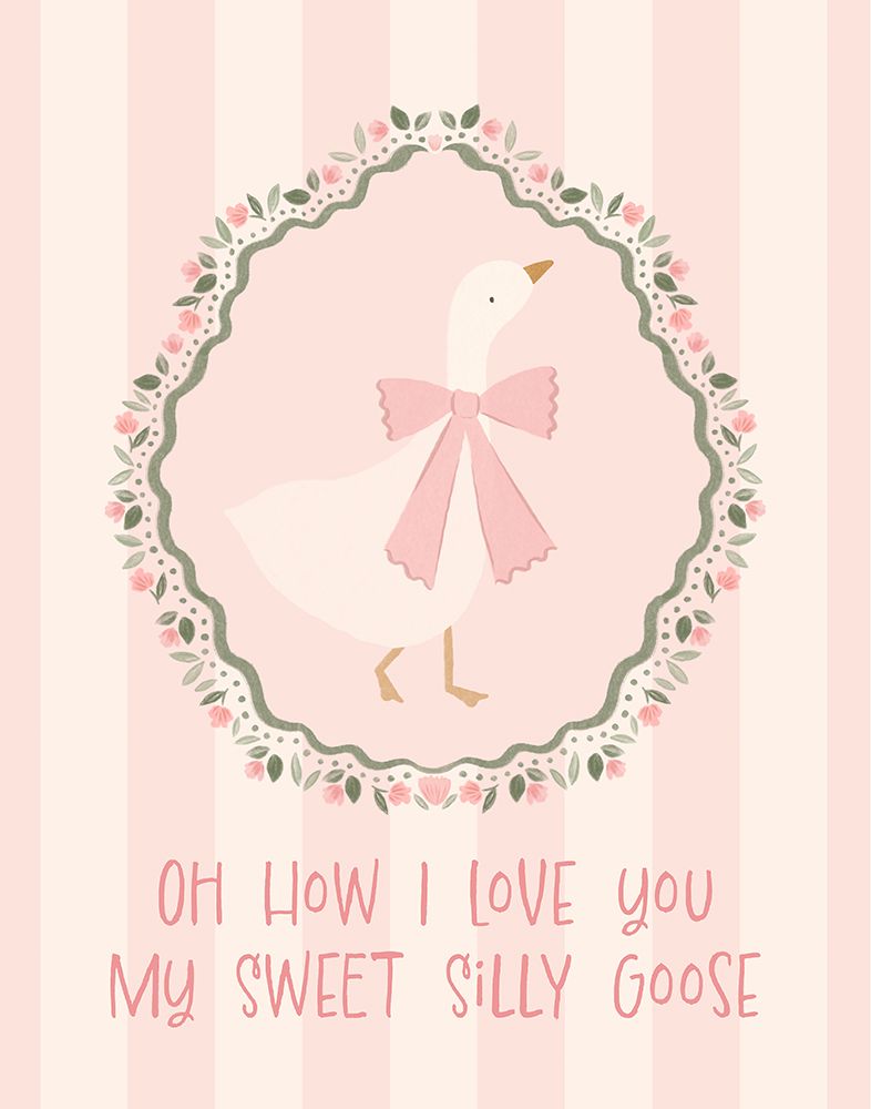 Sweet Pink Goose art print by Aislinn Simmonds for $57.95 CAD