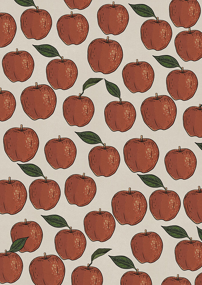Fresh Apple Pattern art print by Nicholas for $57.95 CAD