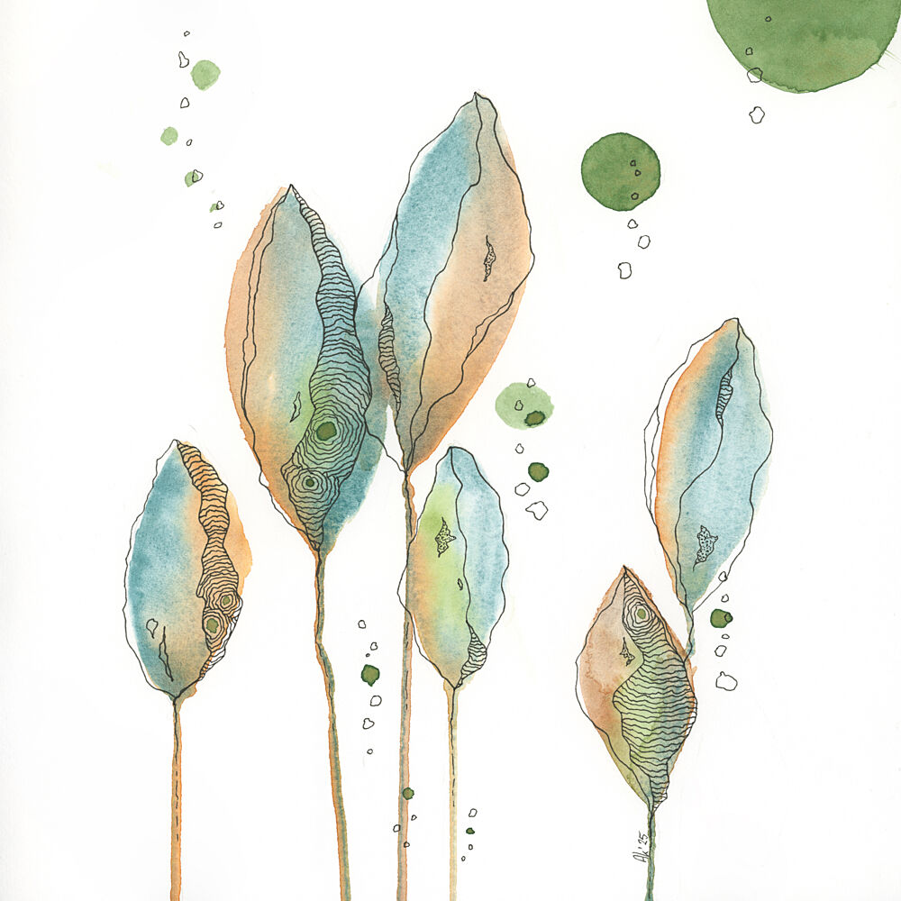 Soft Abstract Botanicals art print by Ankie Kooi for $57.95 CAD