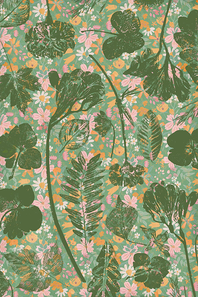 Wildflower Foliage Pattern art print by Treechild for $57.95 CAD
