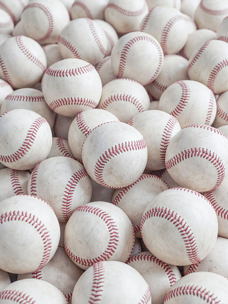 Red Stitched Baseballs art print by Andreas Magnusson for $57.95 CAD