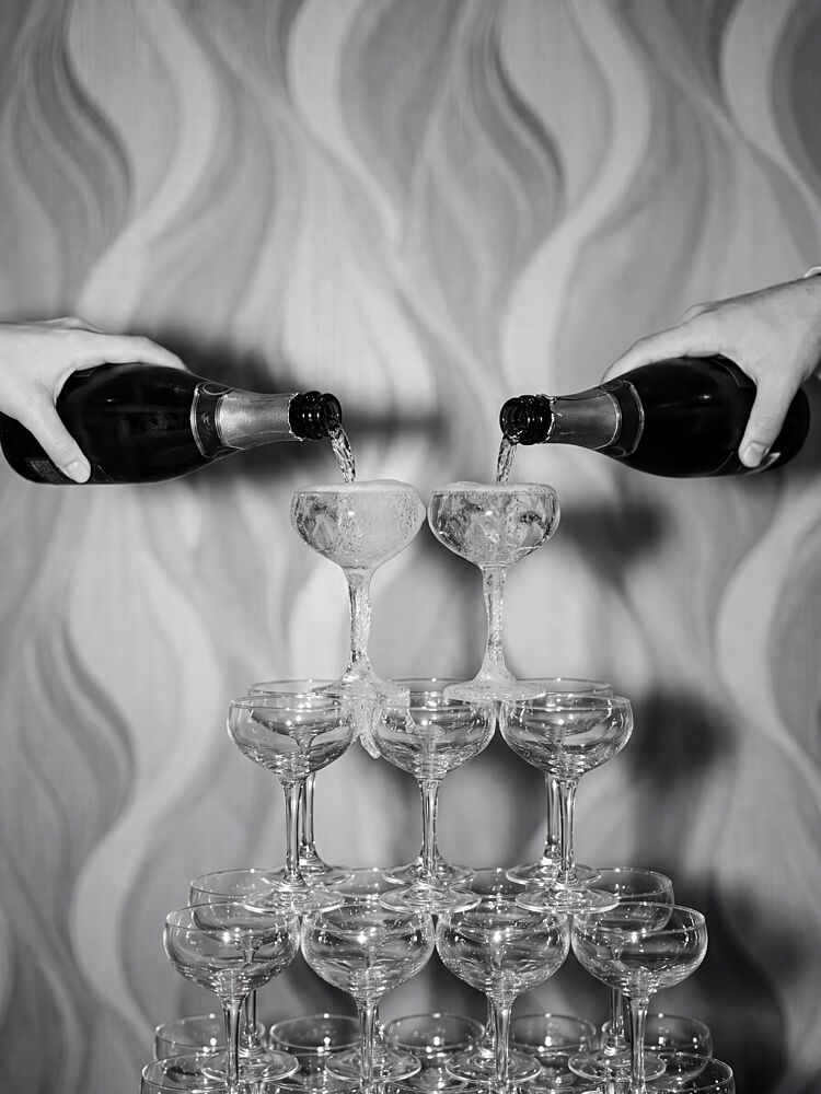 Champagne Celebration Tower art print by Andreas Magnusson for $57.95 CAD