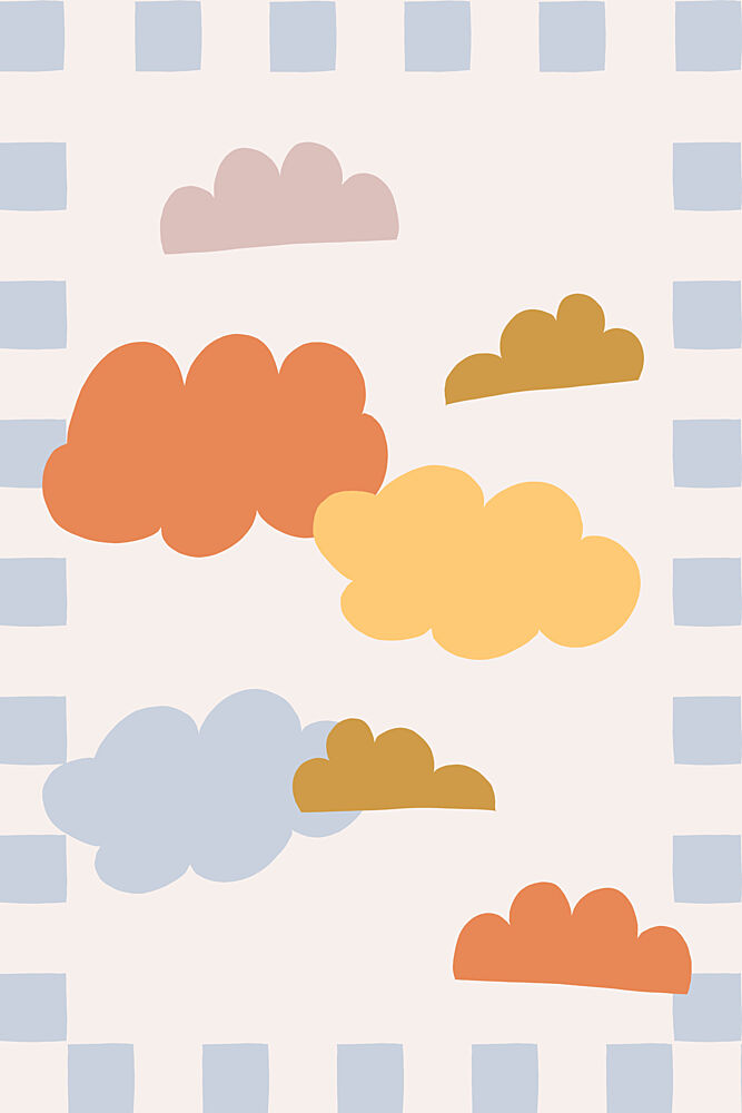 Playful Pastel Clouds art print by Menina Lisboa for $57.95 CAD