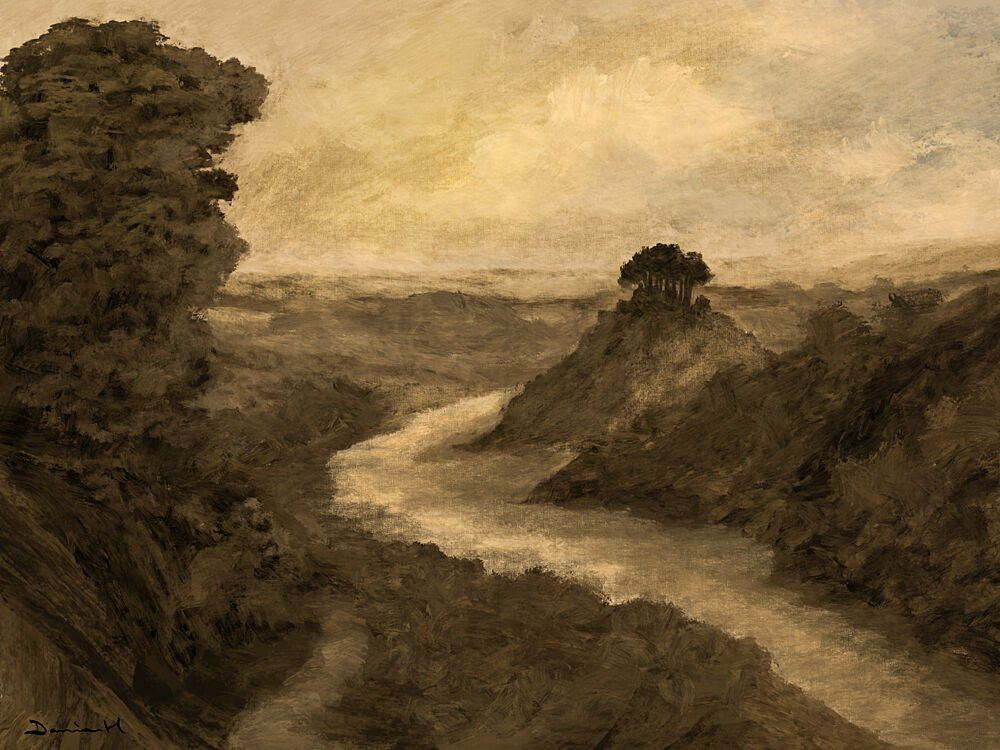 Winding Valley River art print by Dan Hobday for $57.95 CAD