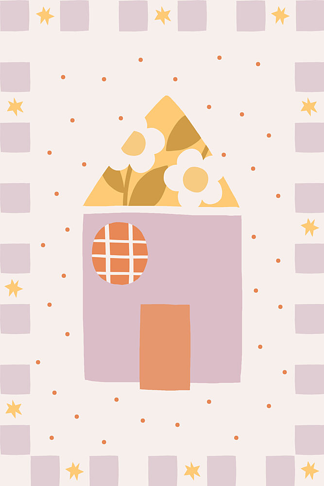 Cute Flower House art print by Menina Lisboa for $57.95 CAD