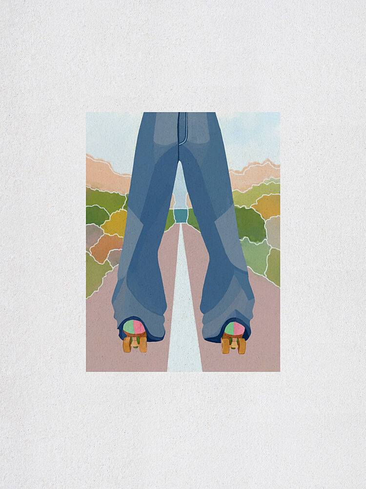 Retro Roller Skate Journey art print by Essa van Reis for $57.95 CAD