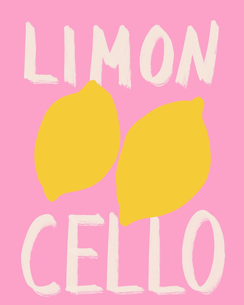 Pink Limoncello Lemons art print by Petra Lizde for $57.95 CAD