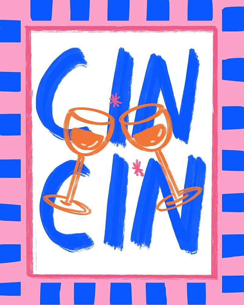 Cin Cin Cheers art print by Petra Lizde for $57.95 CAD