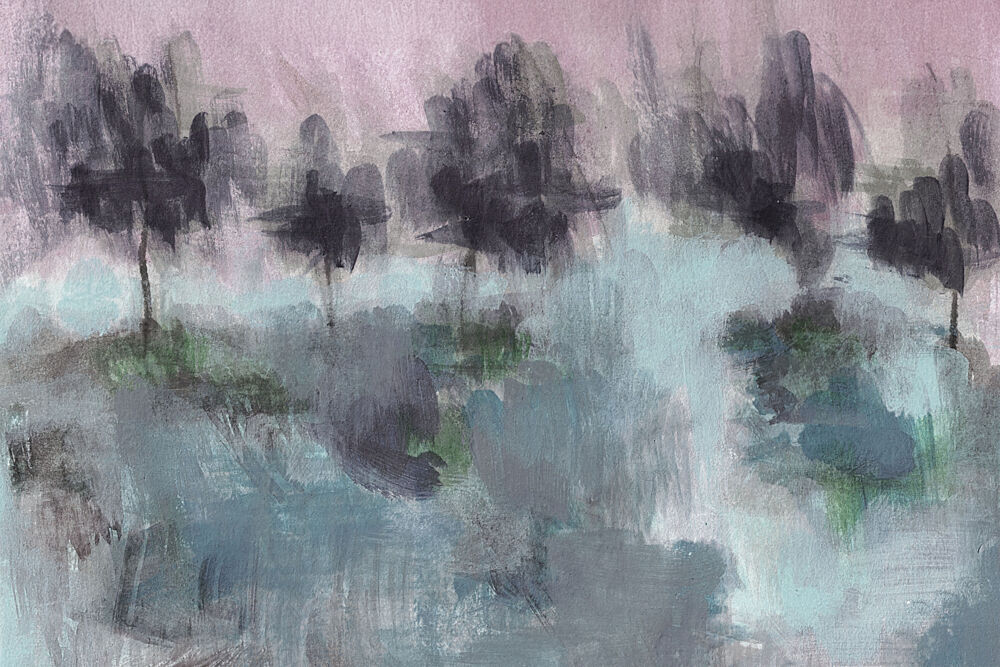 Misty Forest Abstraction art print by Lori Ann Folz for $57.95 CAD