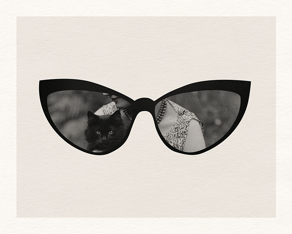 Black Cat Eye Reflection art print by Wild Violets for $57.95 CAD