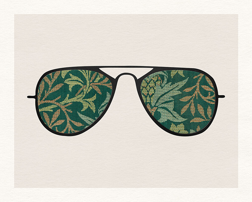 Green Botanical Aviators art print by Wild Violets for $57.95 CAD