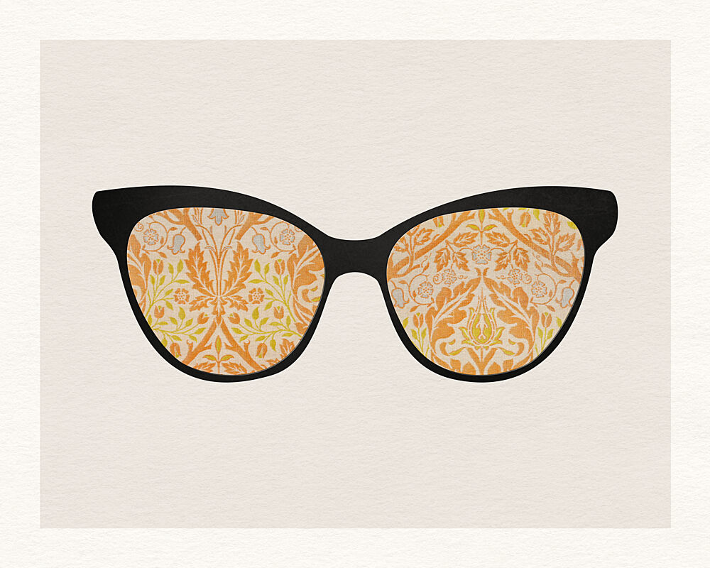 Retro Floral Sunglasses art print by Wild Violets for $57.95 CAD