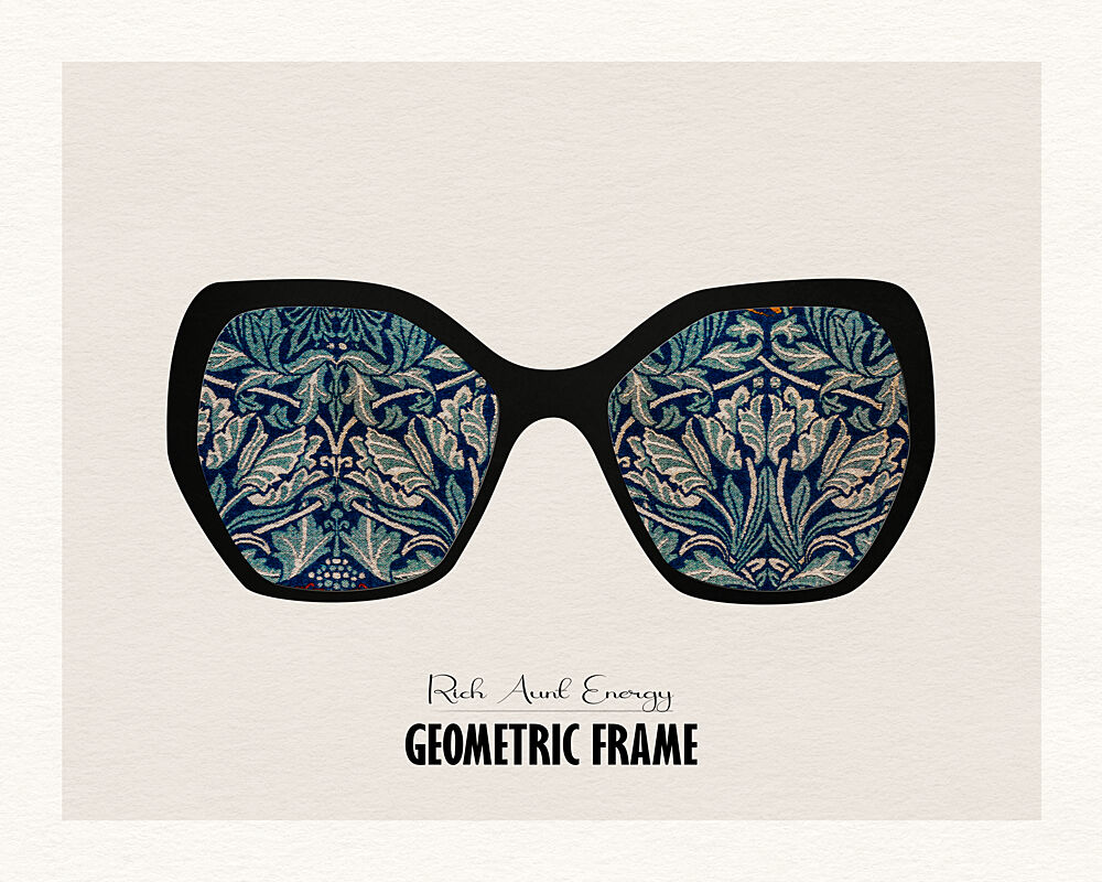 Blue Botanical Sunglasses art print by Wild Violets for $57.95 CAD