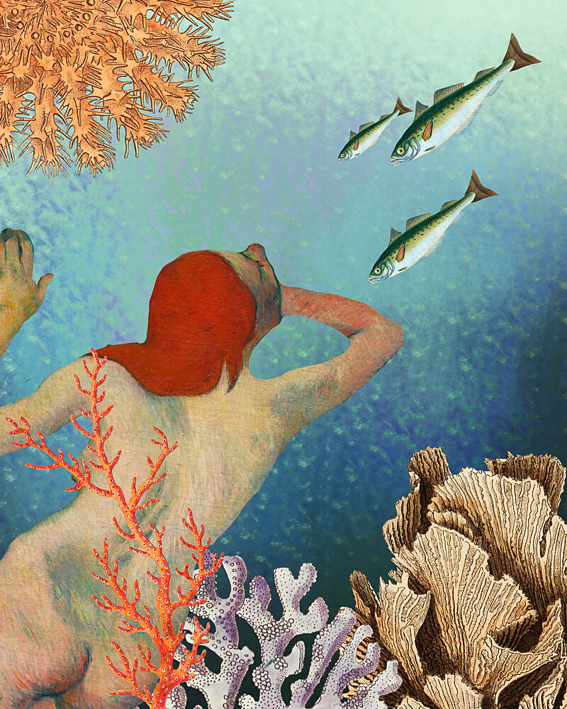 Underwater Coral Explorer art print by Wild Violets for $57.95 CAD