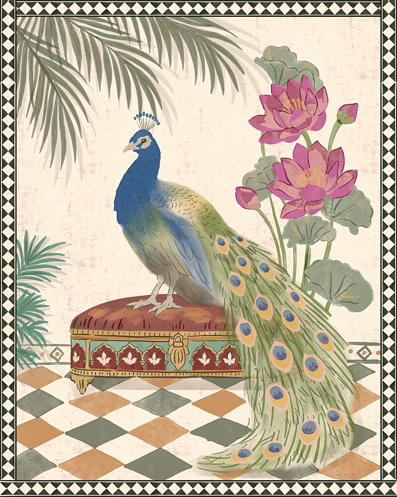 Royal Peacock Garden art print by Radhika Modi for $57.95 CAD