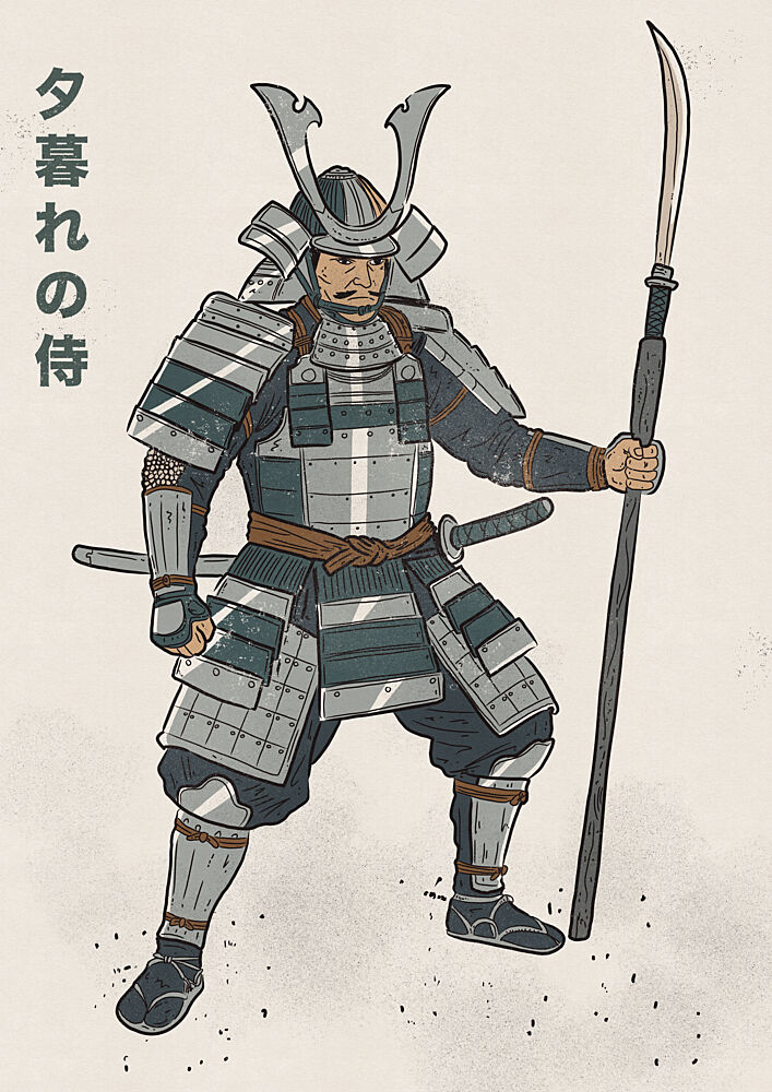 Armored Samurai Warrior art print by Nicholas for $57.95 CAD
