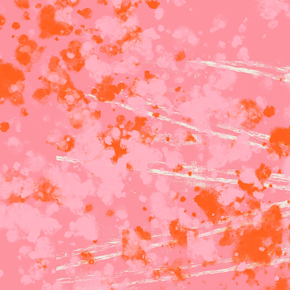Vibrant Pink Orange Splatter art print by Dina Dankers for $57.95 CAD