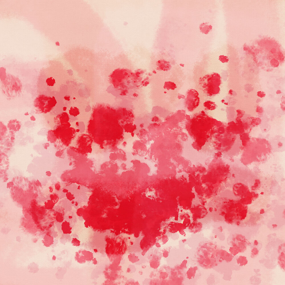 Vibrant Crimson Splashes art print by Dina Dankers for $57.95 CAD