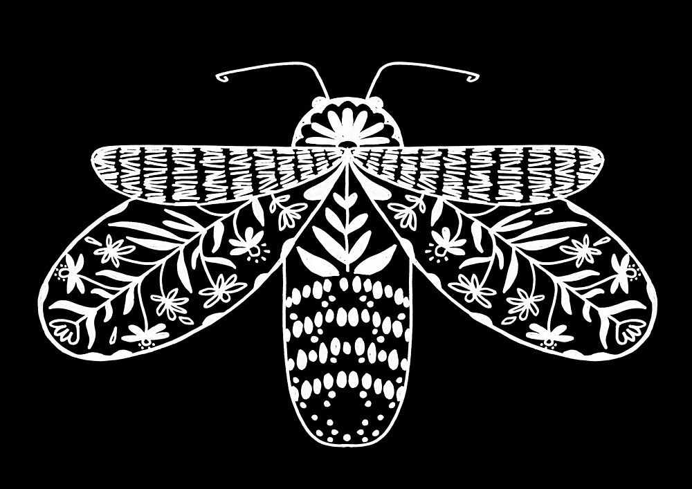 Intricate Folk Insect art print by Rosana Laiz Blursbyai for $57.95 CAD