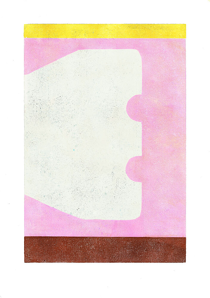Abstract Pink Color Block art print by Ellen Greup for $57.95 CAD