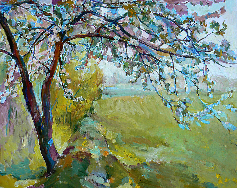 Blooming Spring Path art print by Andrii Kutsachenko for $57.95 CAD