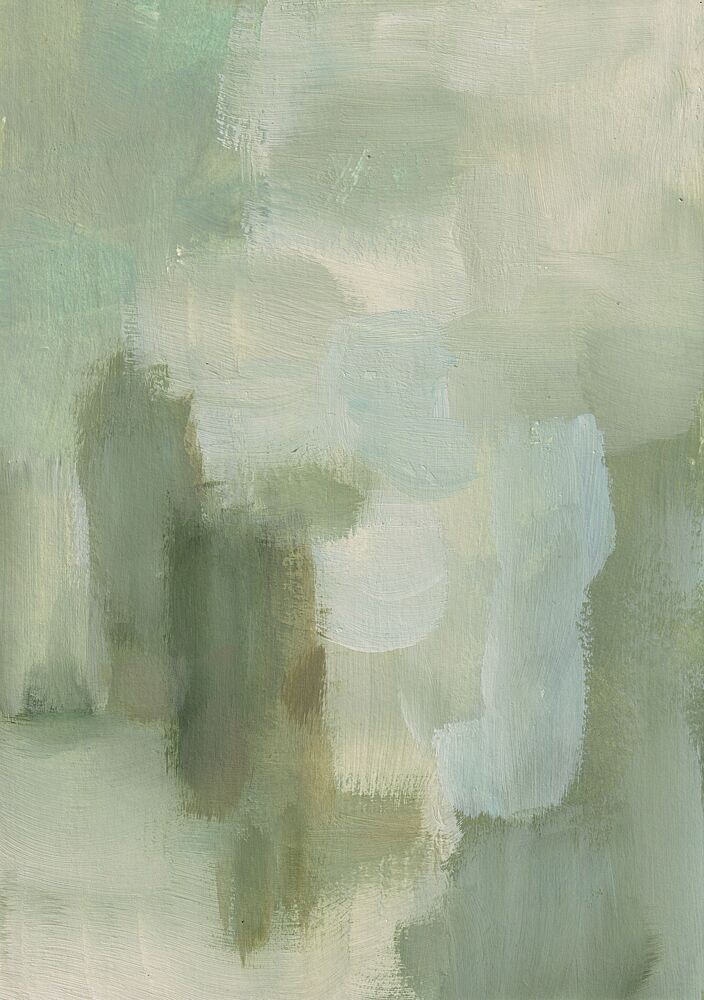 Serene Green Abstract art print by Soniya Vijayakumar for $57.95 CAD
