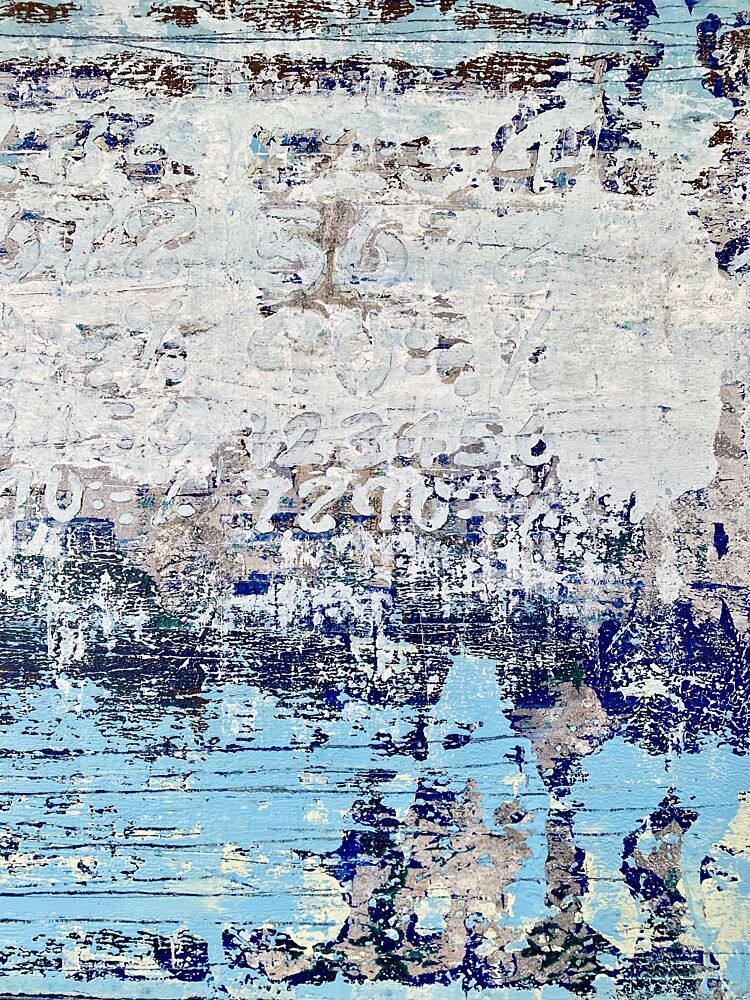 Distressed Blue Texture art print by Berit Pihl for $57.95 CAD