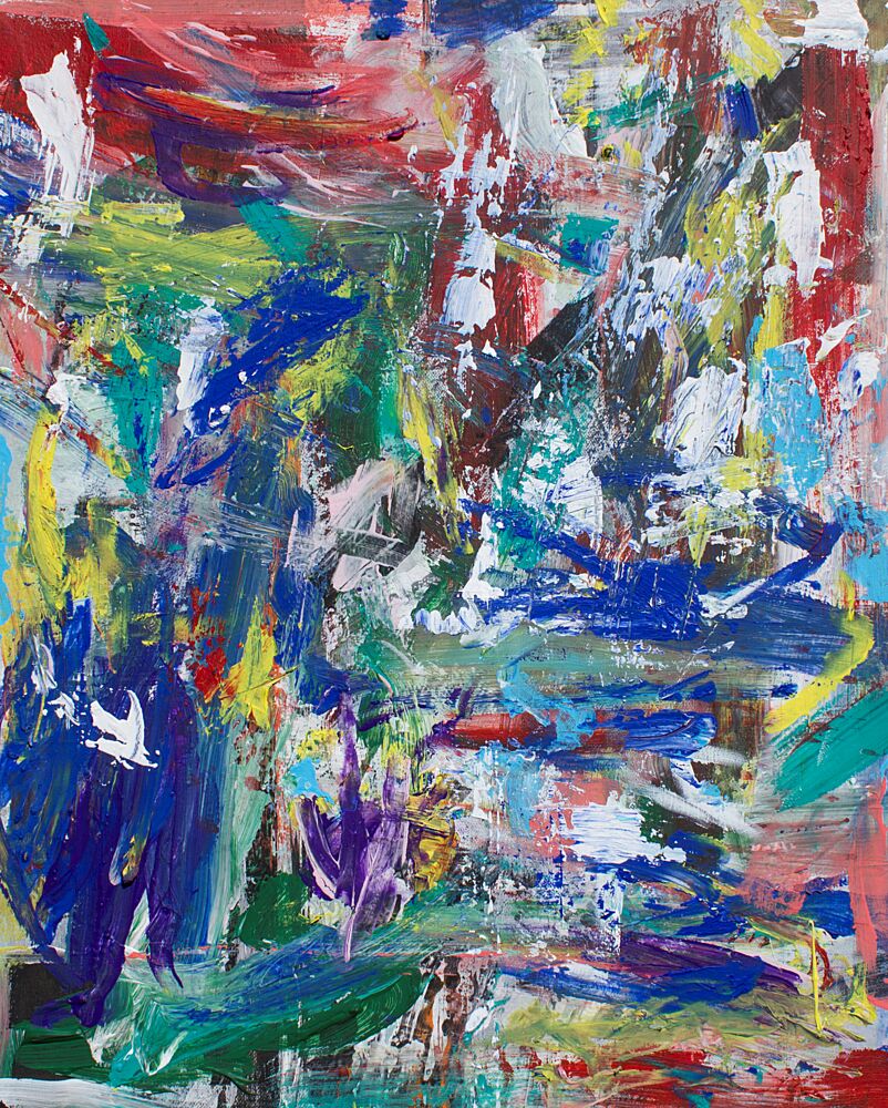 Vibrant Abstract Strokes art print by Marloes Aerts for $57.95 CAD