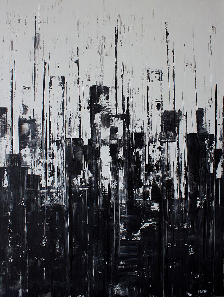 Gritty Cityscape art print by Marloes Aerts for $57.95 CAD