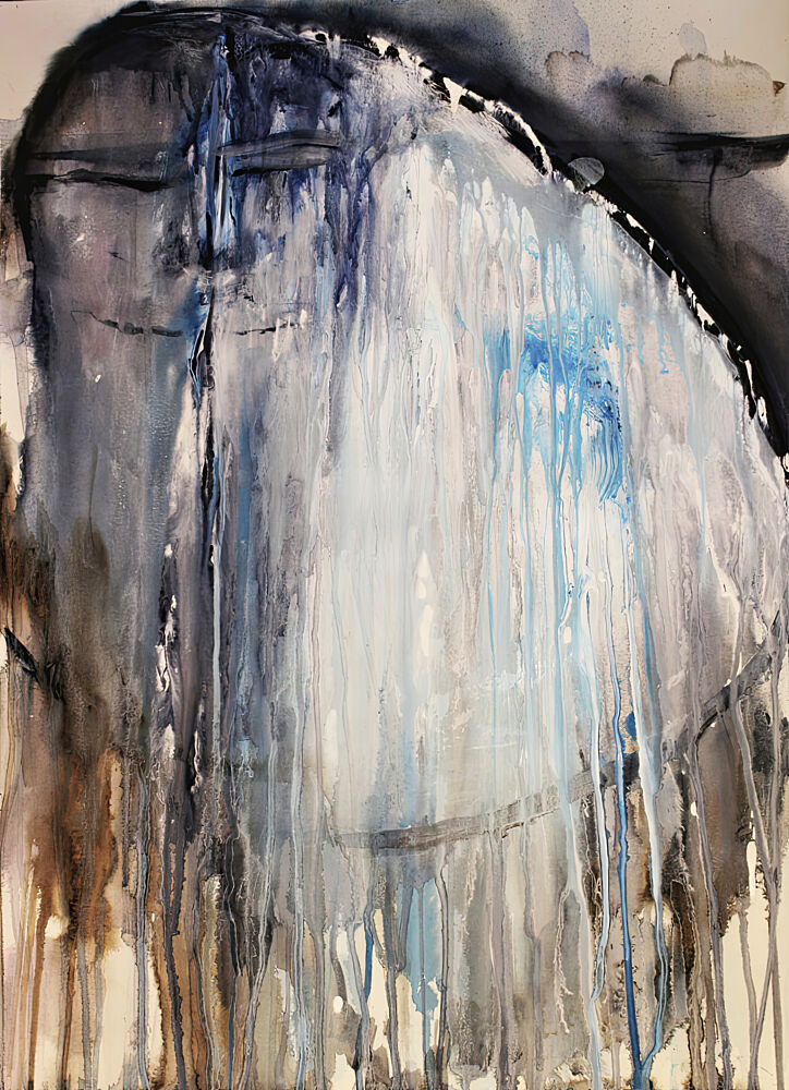 Melancholy Blue Figure art print by RodMacIver for $57.95 CAD