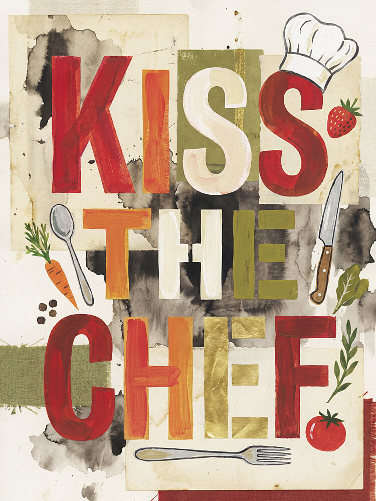 Kiss the Chef Kitchen art print by Andreas Magnusson for $57.95 CAD