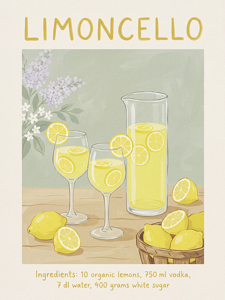 Limoncello Lemon Refreshment art print by Andreas Magnusson for $57.95 CAD