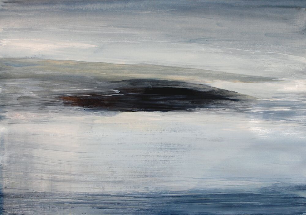 Abstract Blue Horizon art print by RodMacIver for $57.95 CAD