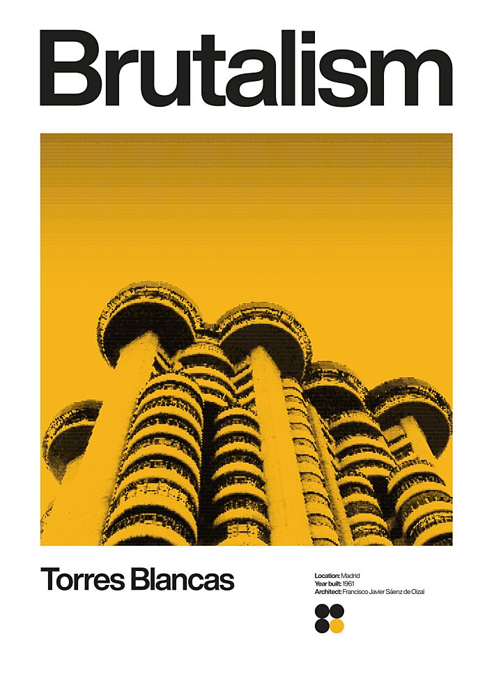 Bold Brutalist Architecture art print by David Vineis for $57.95 CAD