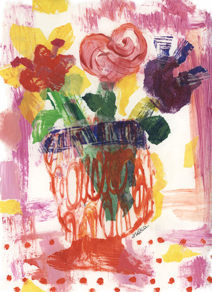 Vibrant Floral Still Life art print by Jules Gissler for $57.95 CAD