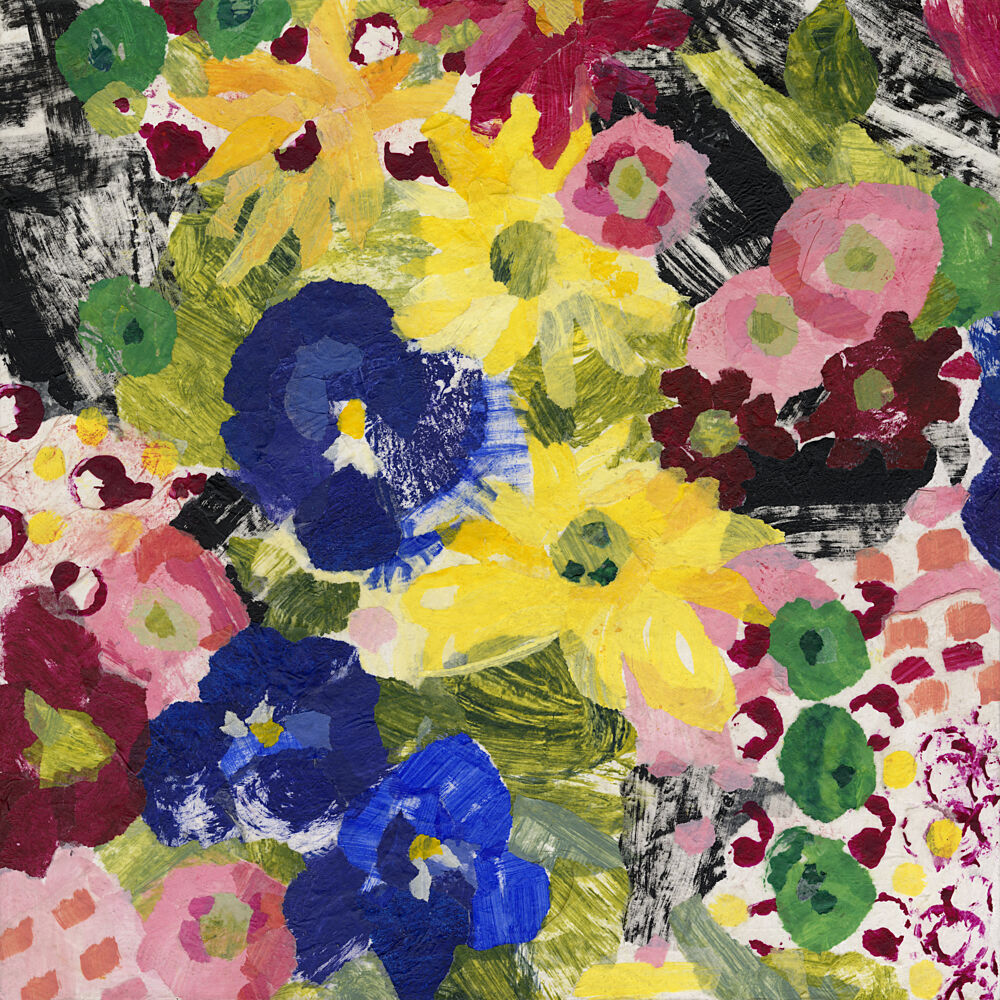Colorful Abstract Flowers art print by Jules Gissler for $57.95 CAD