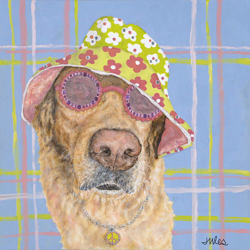 Groovy Dog Portrait art print by Jules Gissler for $57.95 CAD
