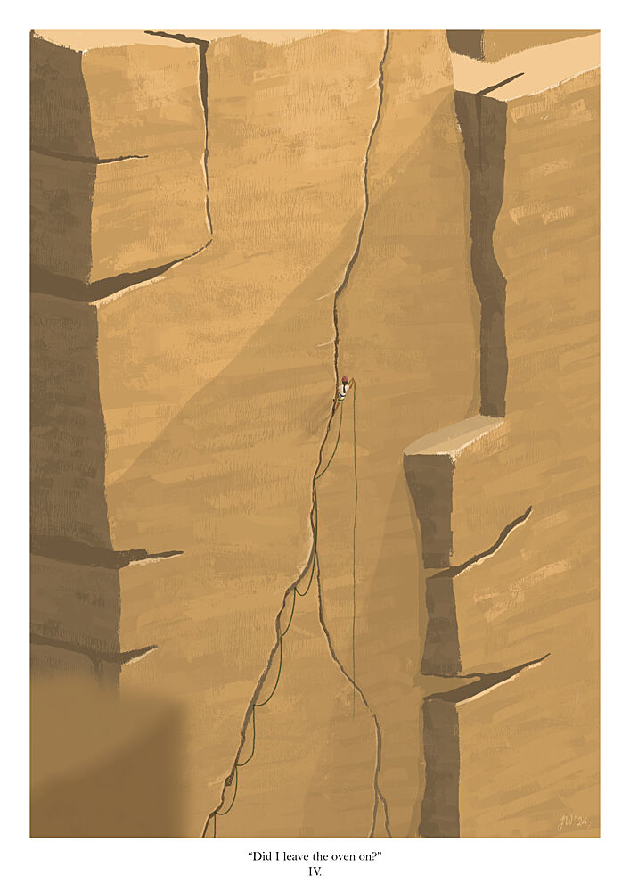 Solitary Cliff Ascent art print by Jake Waldron for $57.95 CAD