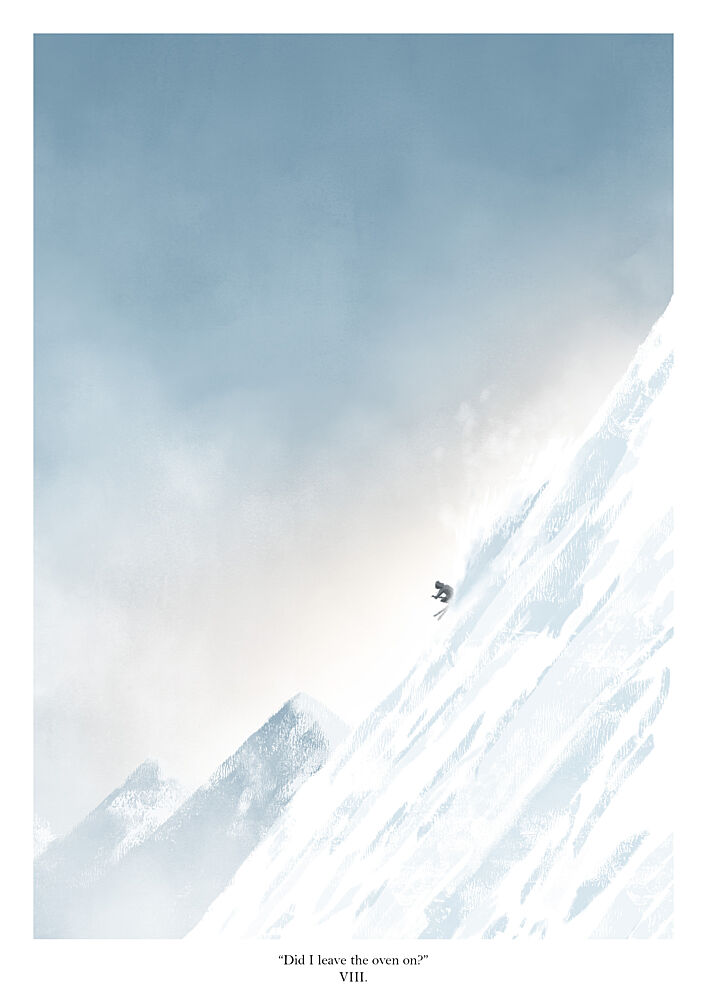 Extreme Mountain Skiing art print by Jake Waldron for $57.95 CAD